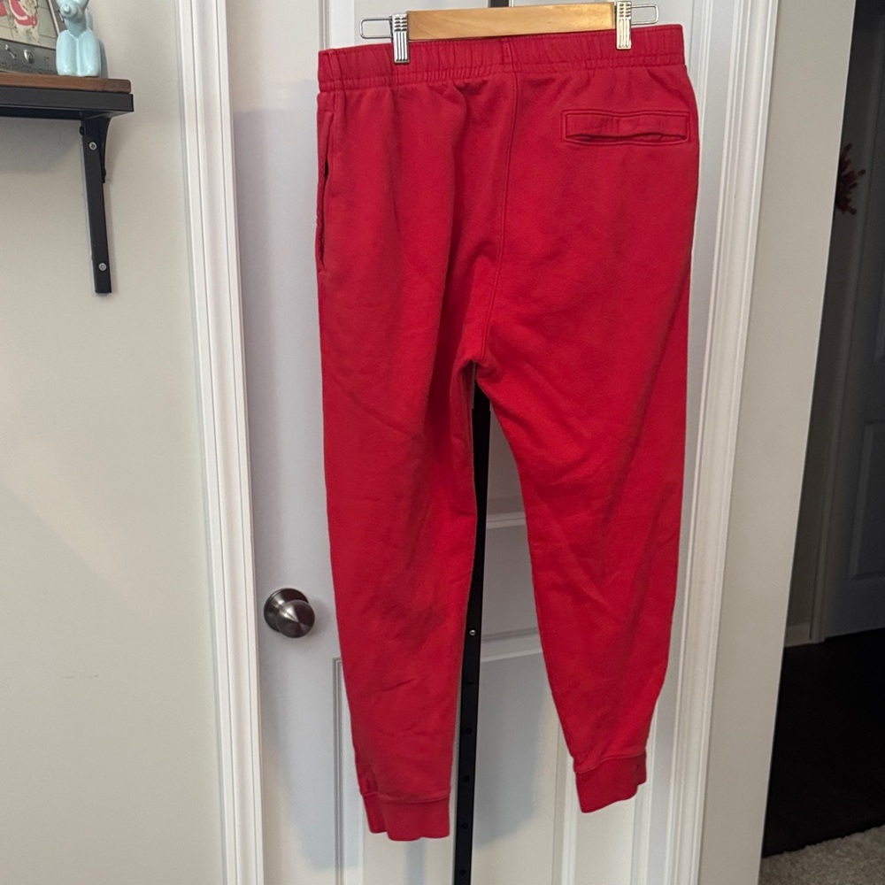 Nike Red Fleece Joggers - Men's Sweatpants - Picture 3 of 3